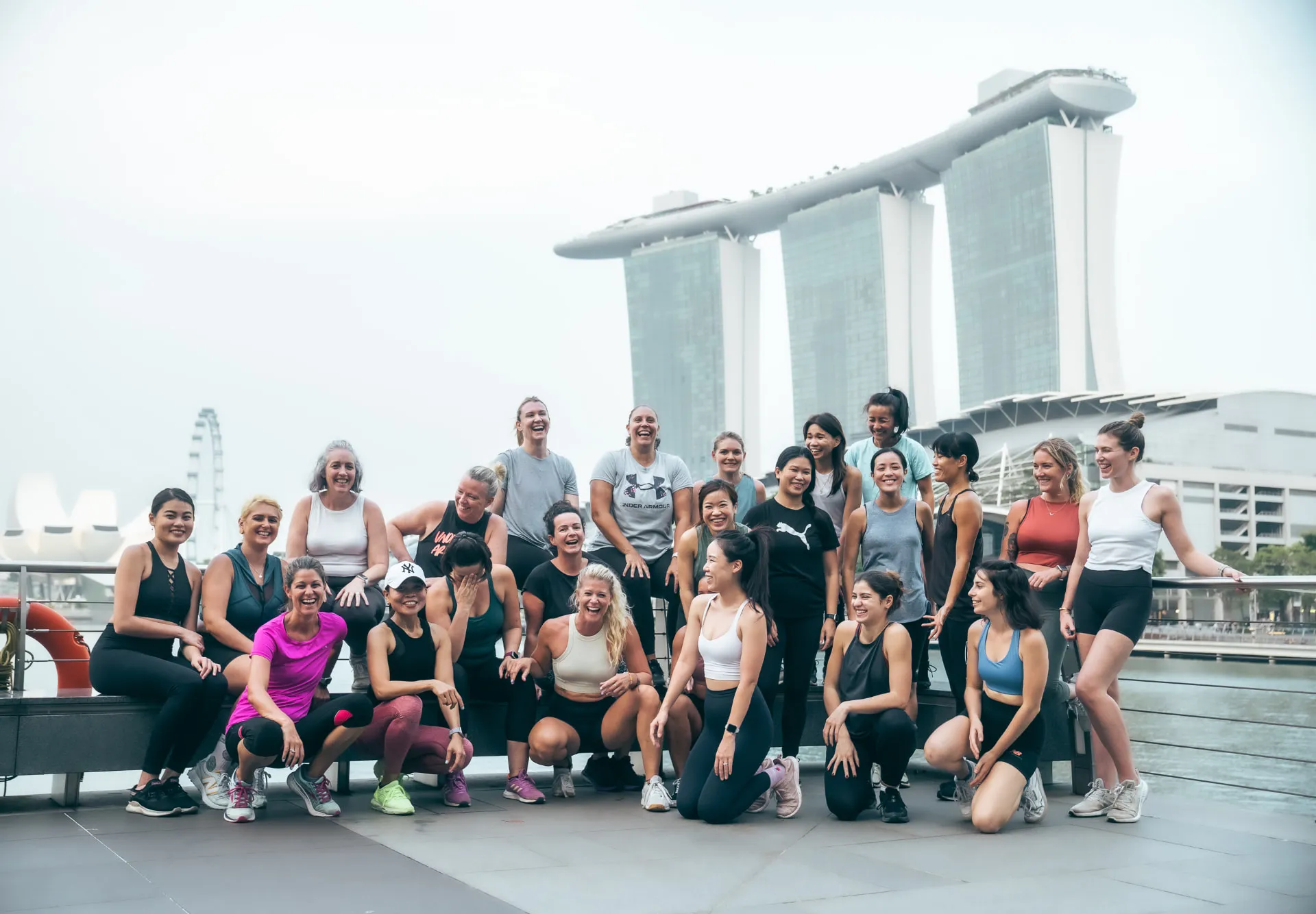 Beyond Strong community of women after a group training session