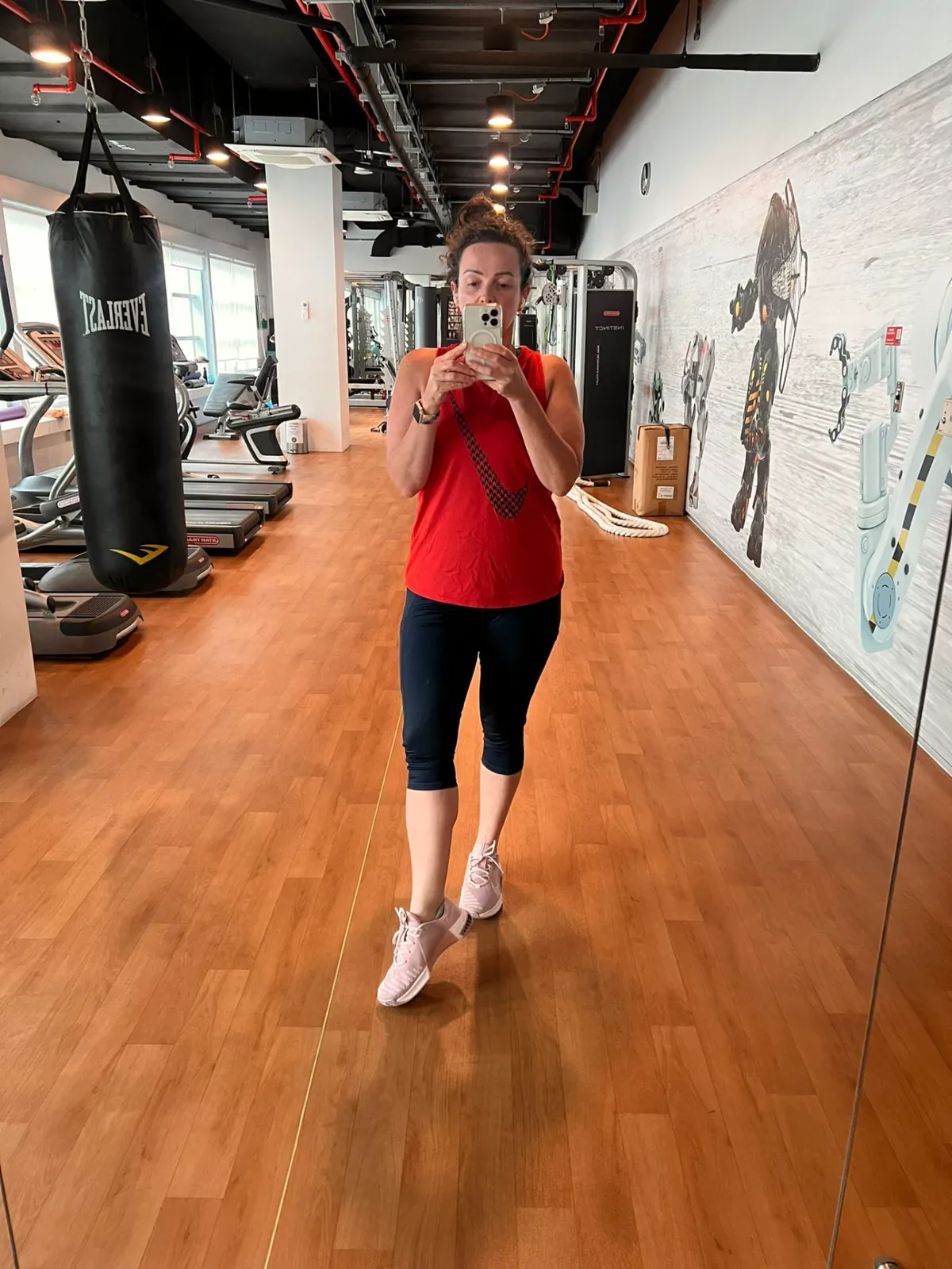 Client training in the gym